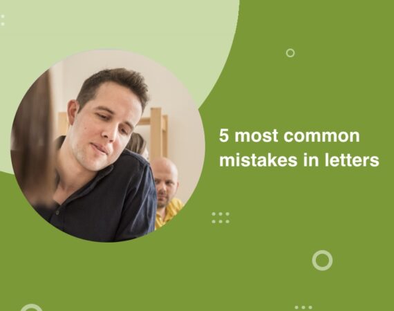 5 most common mistakes in letters