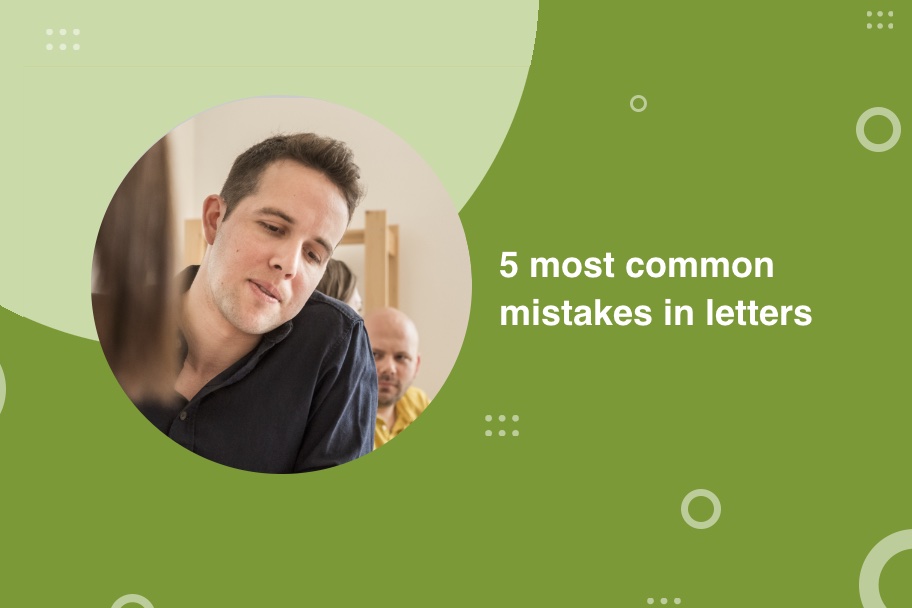 5 most common mistakes in letters